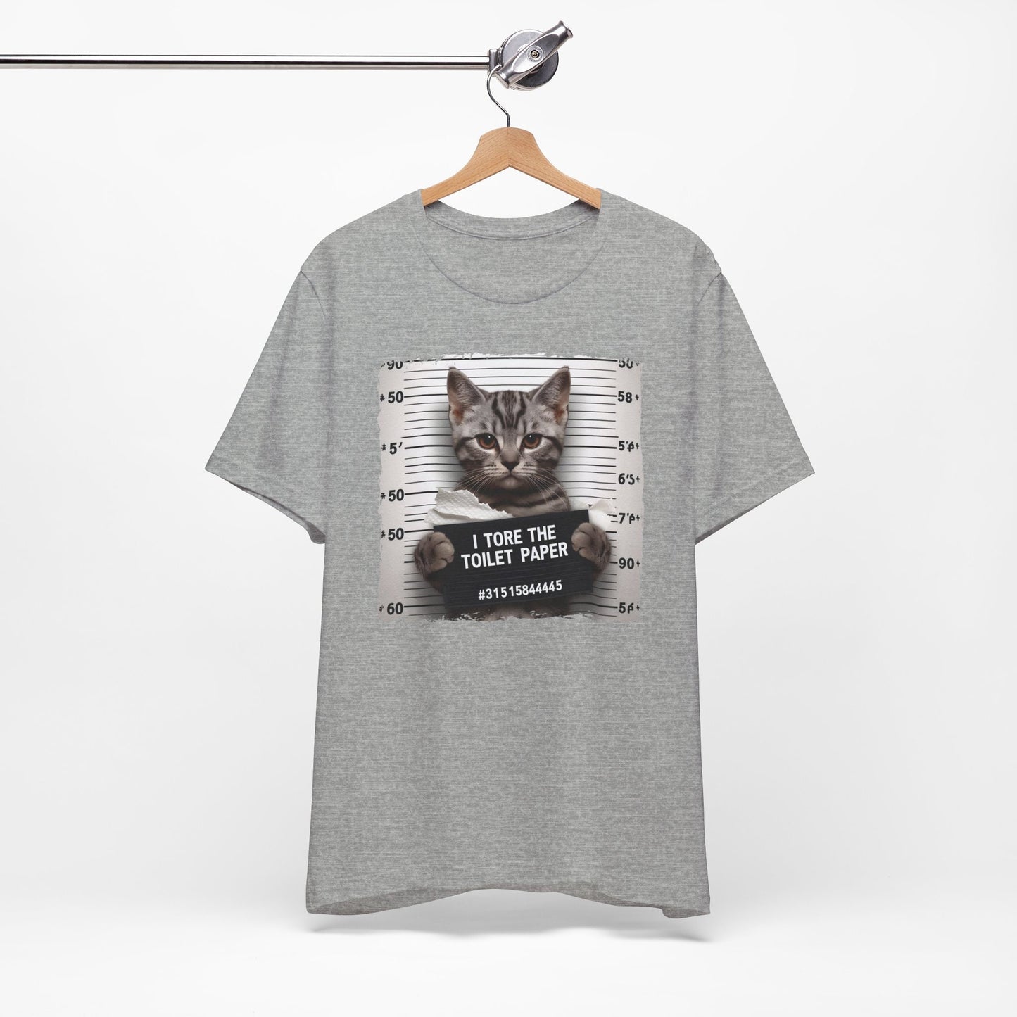 Bad Kitty T-Shirt, Lustiges Katzen T-Shirt, Guilty Cat T-Shirt, Katzenliebhaber Geschenk Shirt, I Tore the Toilet Paper Bad Kitty Shirt, Katzenbesitzer Geschenk T-Shirt