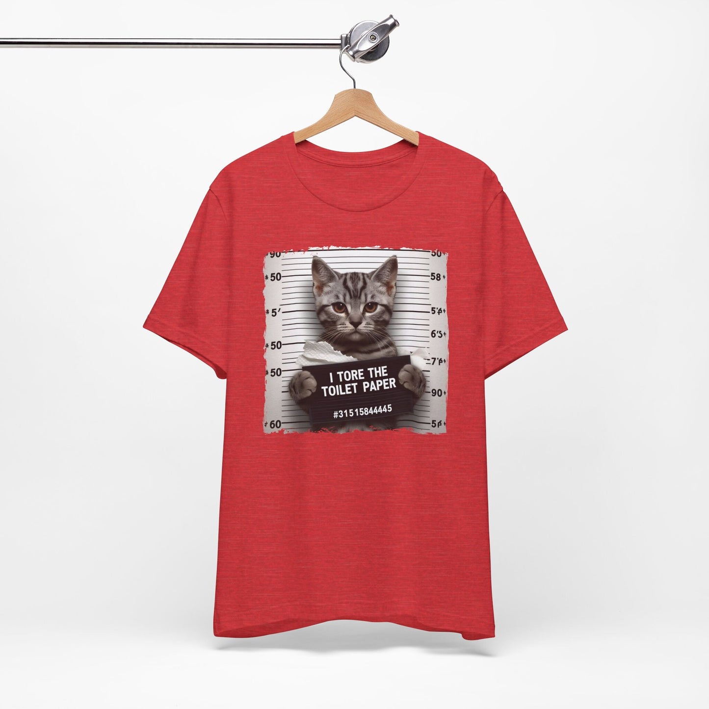 Bad Kitty T-shirt, Funny Cat T-shirt, Guilty Cat Tee, Cat Lover Gift Shirt, I Tore the Toilet Paper Bad Kitty Shirt, Cat Owner Gift T-shirt