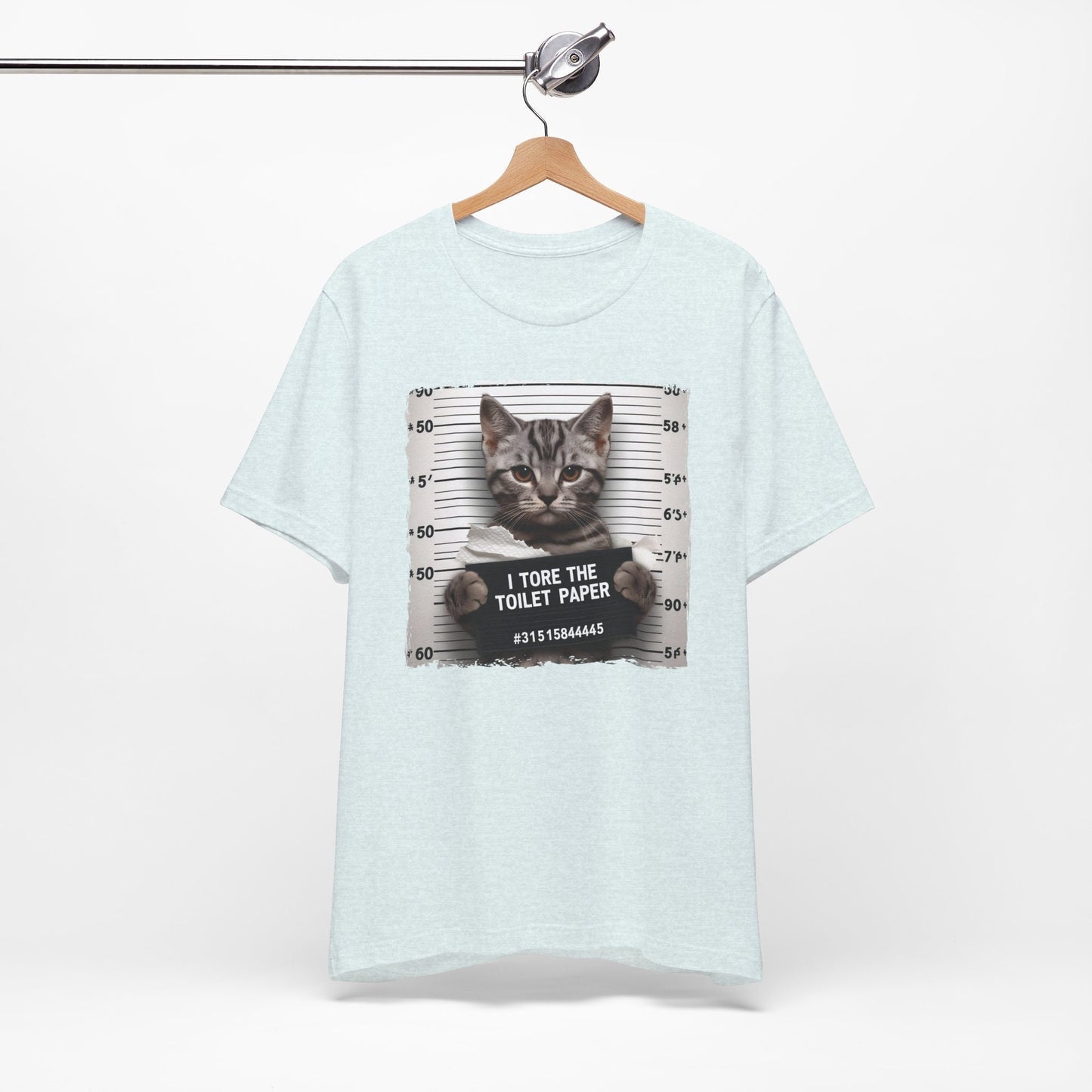 Bad Kitty T-Shirt, Lustiges Katzen T-Shirt, Guilty Cat T-Shirt, Katzenliebhaber Geschenk Shirt, I Tore the Toilet Paper Bad Kitty Shirt, Katzenbesitzer Geschenk T-Shirt