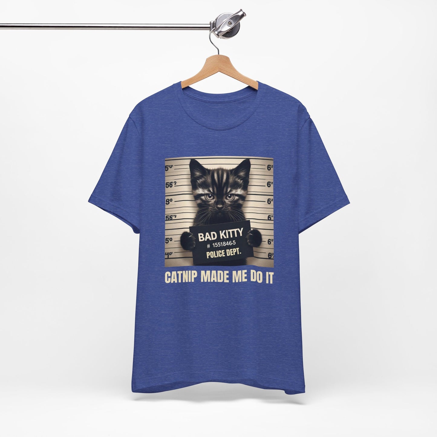 Bad Kitty T-shirt, Funny Cat T-shirt, Cat Lover Gift Shirt, Catnip Made Me Do It, Bad Kitty Catnip Shirt, Cat Owner Gift T-shirt, Cute Cat