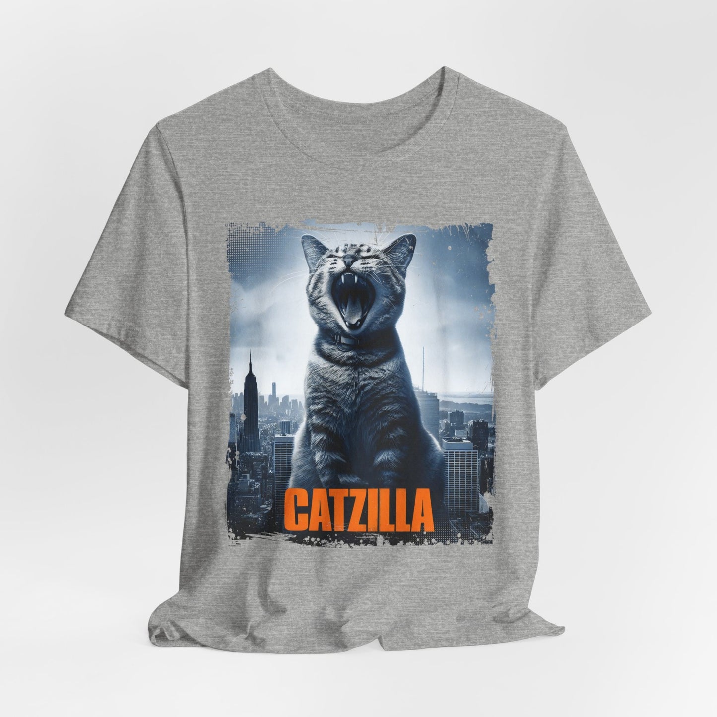 Catzilla Funny Cat Shirt, Funny Cat Monster T-Shirt, Cat Owner Outfit, Cat Lover Gift Tee Shirt, Cat Fun T Shirt, Funny Top Tee Shirt