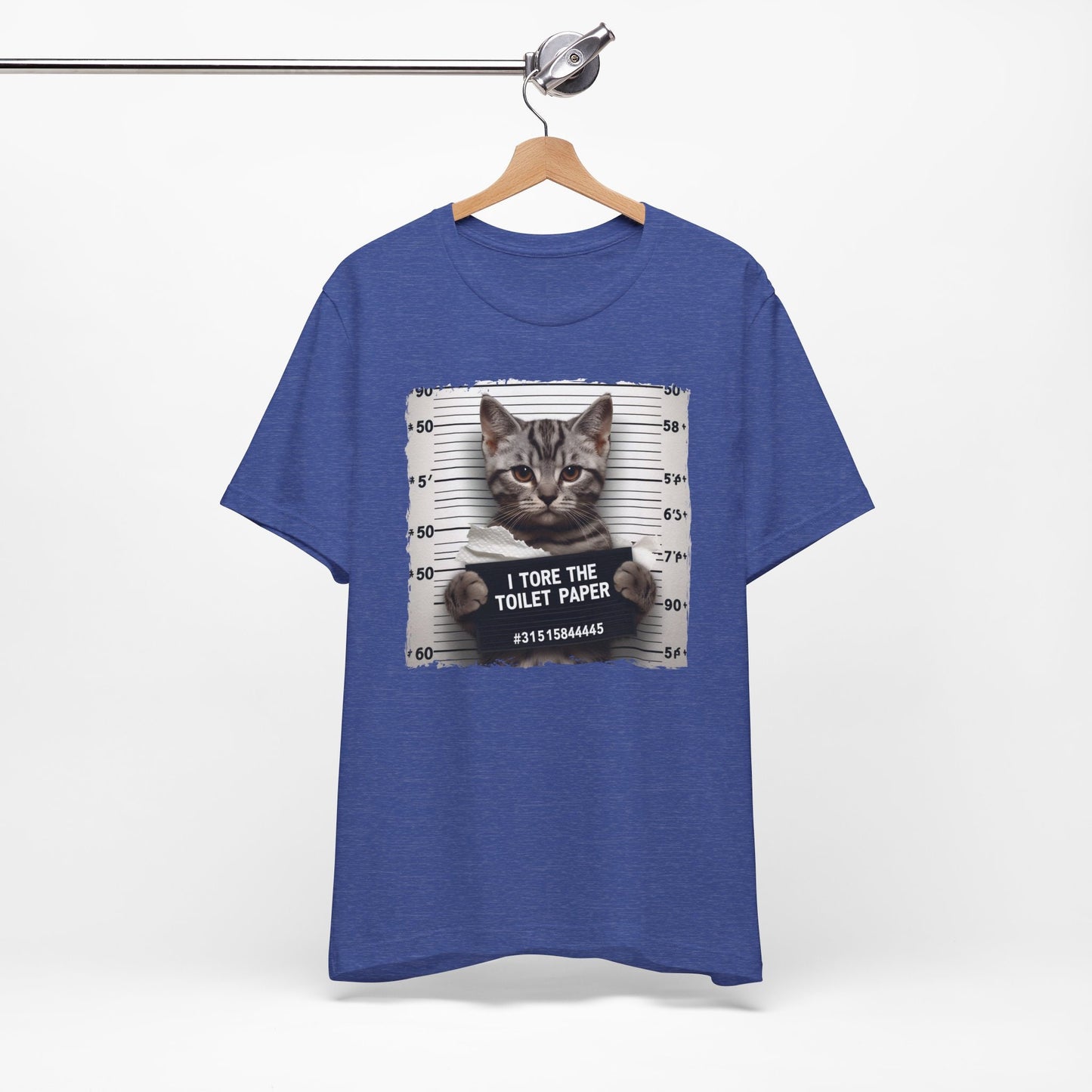 Bad Kitty T-Shirt, Lustiges Katzen T-Shirt, Guilty Cat T-Shirt, Katzenliebhaber Geschenk Shirt, I Tore the Toilet Paper Bad Kitty Shirt, Katzenbesitzer Geschenk T-Shirt