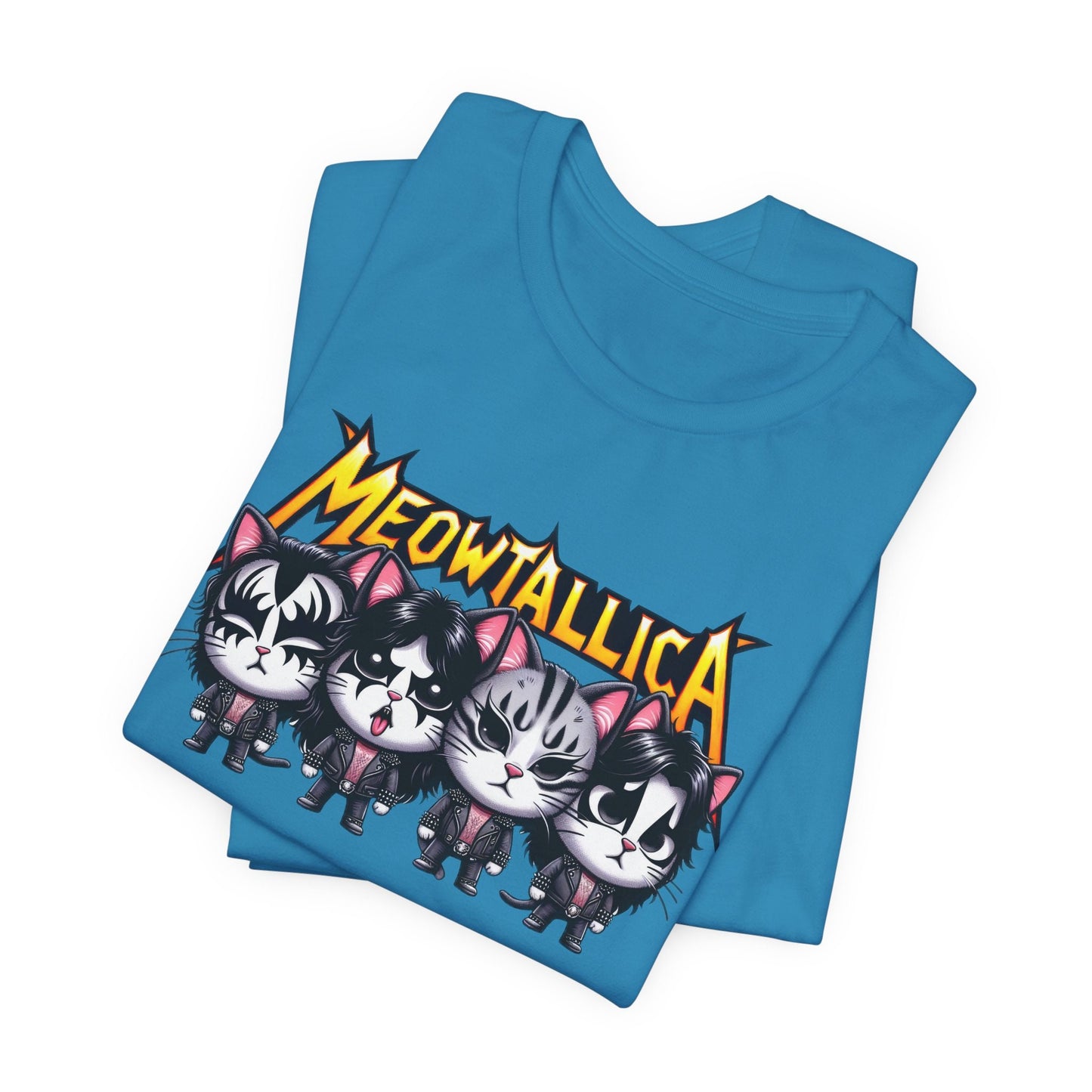 Meowtallica Cats T-shirt, Funny Cat T-shirt, Rocker Cats Tee, Cat Lover Gift Shirt, Funny Metallica Parody Shirt, Cat Owner Gift T-shirt