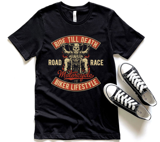Unisex Motorcycle Biker T-Shirt