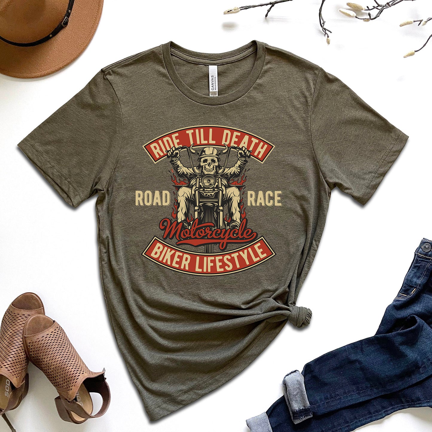 Unisex Motorcycle Biker T-Shirt
