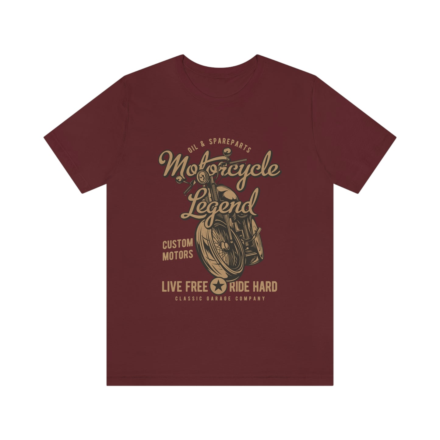 Live Free Ride Hard Motorcycle T-shirt