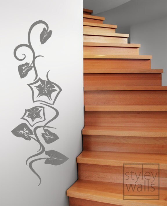 Modern Ornamental Floral Vinly Wall Decal