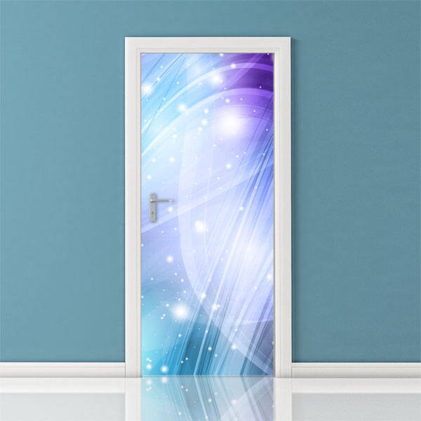 Abstract Art Door Wallpaper, Door Sticker, Door Mural, Fantasy Wall Sticker, Living Room Bedroom Home Decor, Wall Decor Mural, Wall Decal