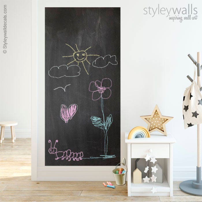 Chalk Board Wall Decal, Chalkboard Wall Decal, Chalkboard Organizer Wall Sticker, Blackboard Chalkboard Sticker Kitchen Home Office Decor