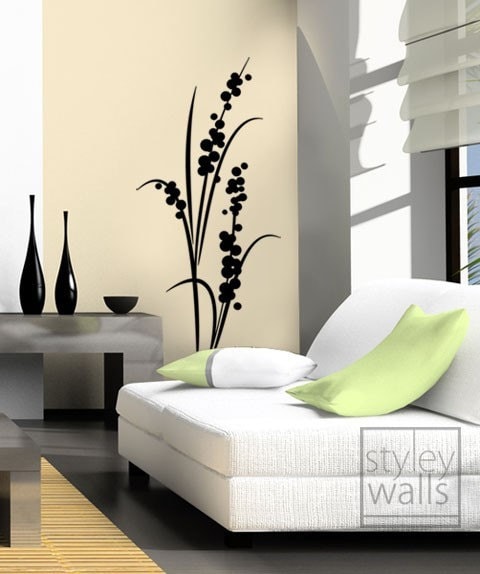 Modern Floral Vinly Wall Decal