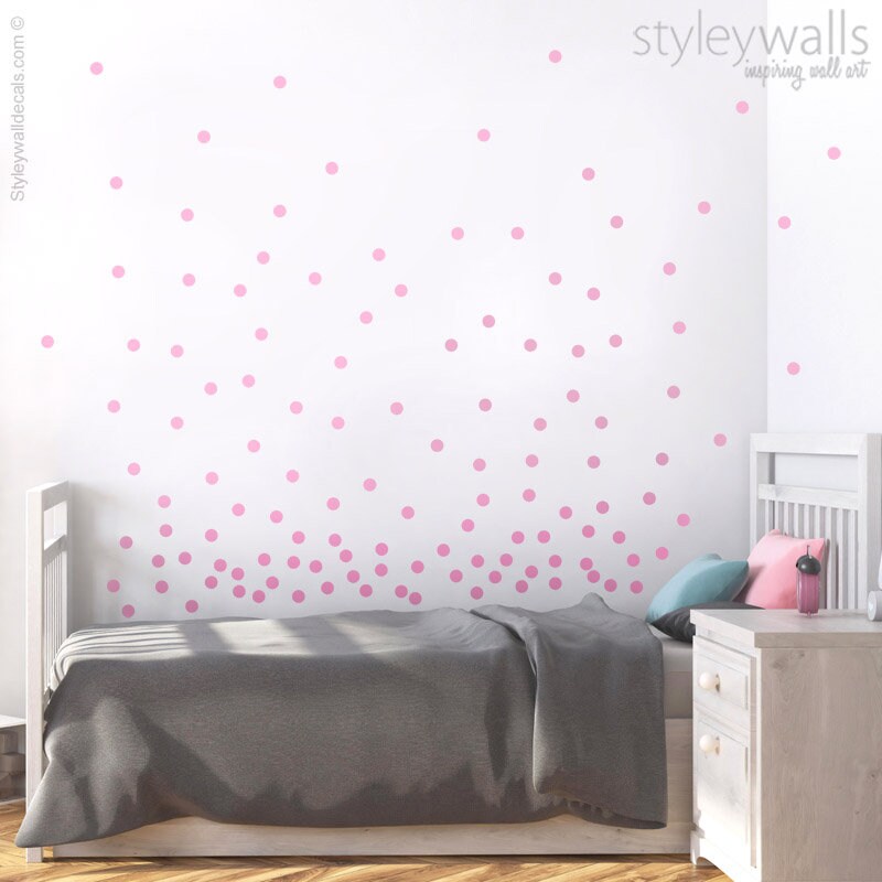 Polka Dots Wall Decal, Confetti Wall Decal, Dots Pattern Wall Decal, Confetti Dots Wall Decor, Circles Nursery Kids Room Wall Decals
