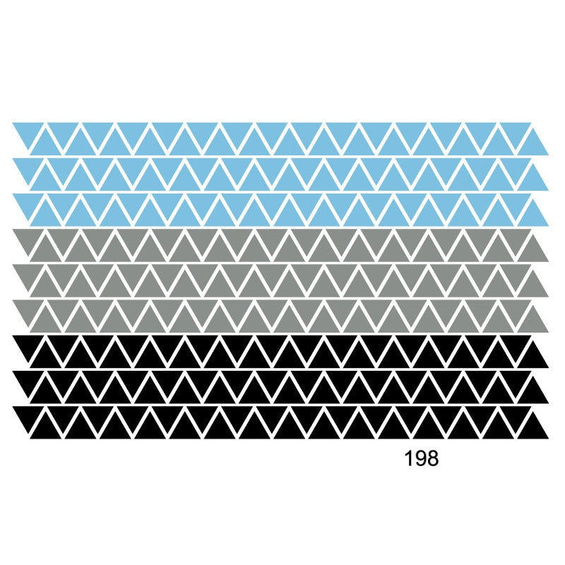 Triangles Wall Decal, Triangles Wall Sticker, Pattern Geometric Shapes Wall Decal, Triangles Nursery Decor, Nursery Kids Room Wall Decals