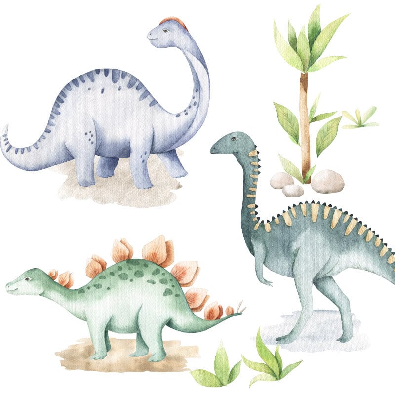 Dinosaurs Wall Decal, Dinosaurs Wall Sticker, Dinosaurs Nursery Wall Decor, Sticker for Kids Children Room Dinosaurs Playroom Wall Decal