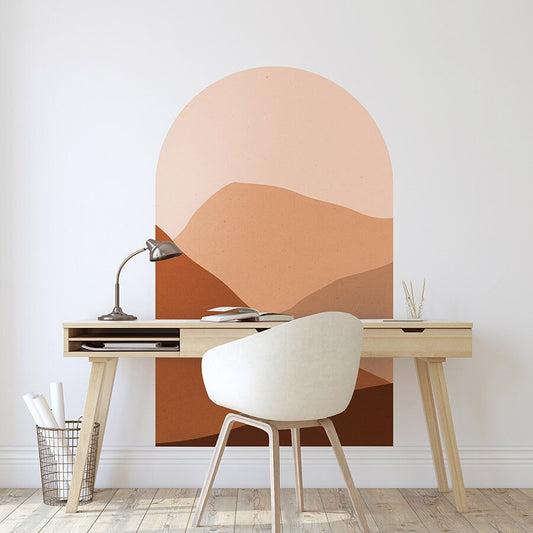 Arch Wall Decal, Modern Wall Sticker, Abstract Shapes Wall Decal, Pastel Colors Abstract Style, Room Wall Decor, Boho Wall Art Decor