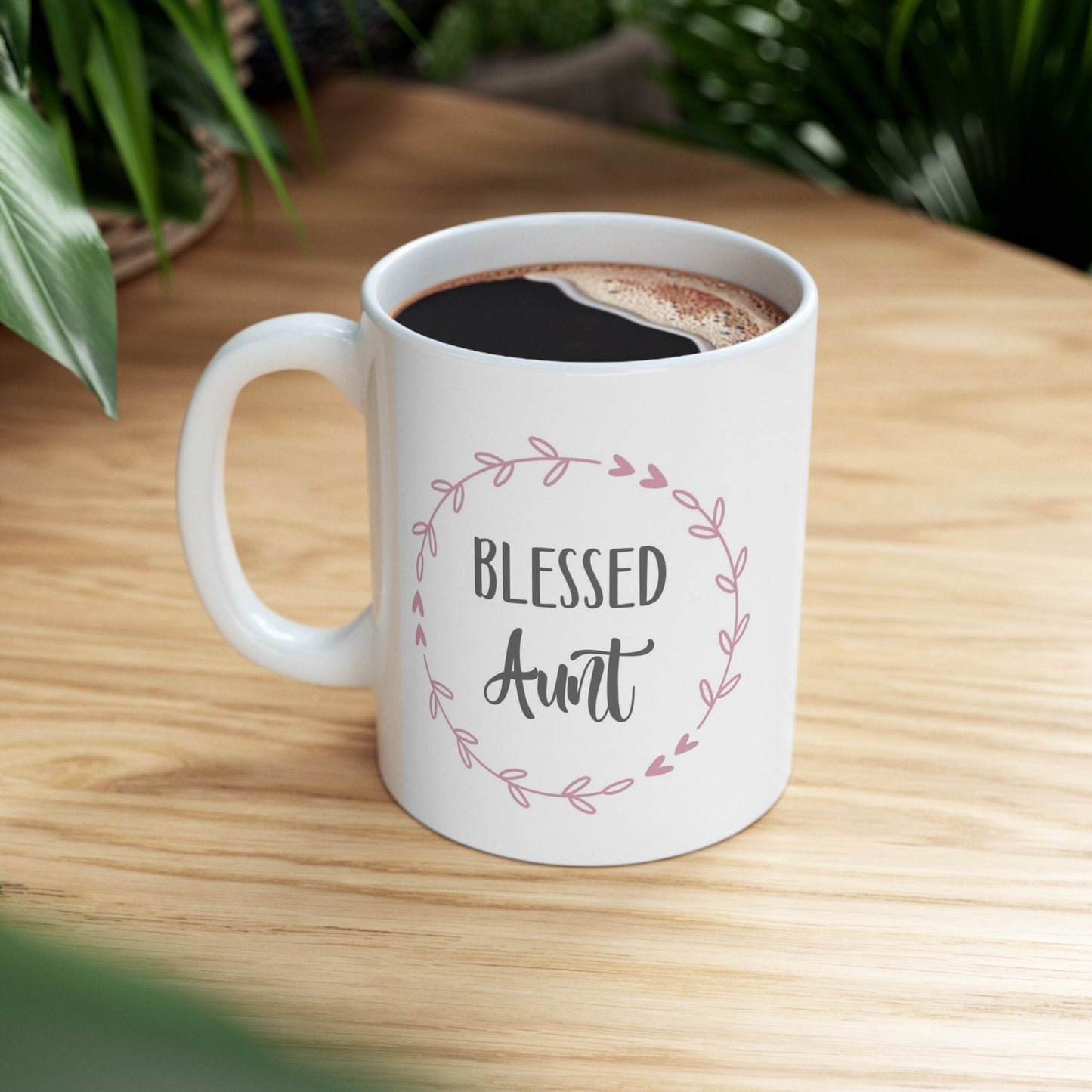 Tasse cadeau tante bénie, tasse tante, tasse drôle, tasse à café cadeau, tasse à citations sur le café, tasse en céramique pour café ou thé 11 oz