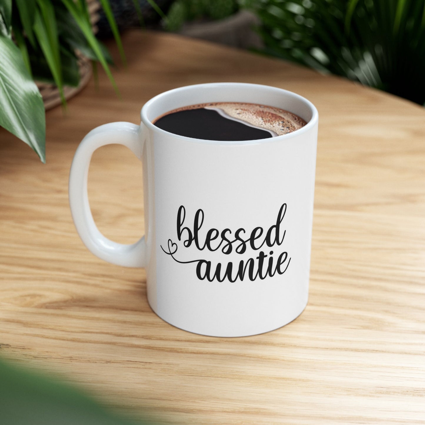 Tasse cadeau tante bénie, tasse pour tante, tasse à café cadeau, tasse à citations sur le café, tasse en céramique pour café ou thé 11 oz