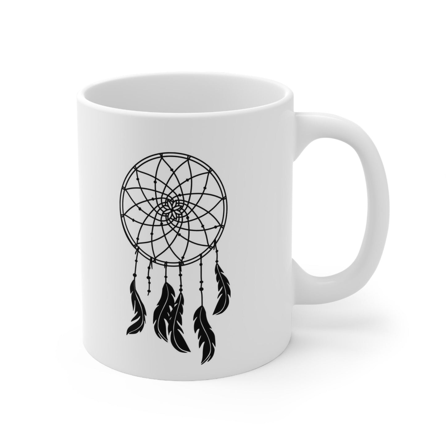 Tasse attrape-rêves, tasse bohème, tasse cadeau d'anniversaire, tasse inspirante, tasse à café en céramique blanche 11 oz, tasse personnalisée, tasse pour thé ou café