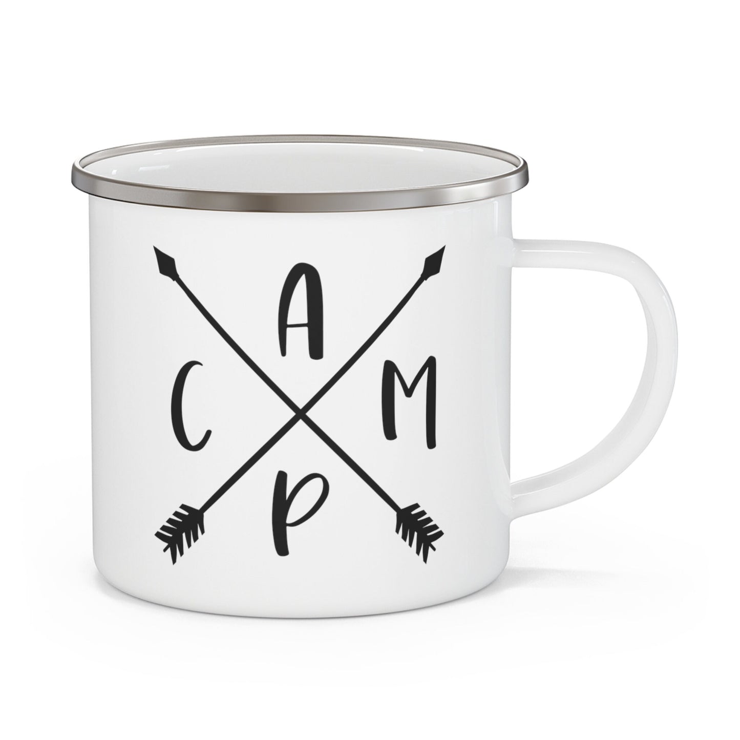 Enamel Camping Mug, Gift Coffee Mug, Inspirational Camping Mug, Quotes Mug, Cup for Coffee or Tea, Stainless Steel Camping Mug 12oz