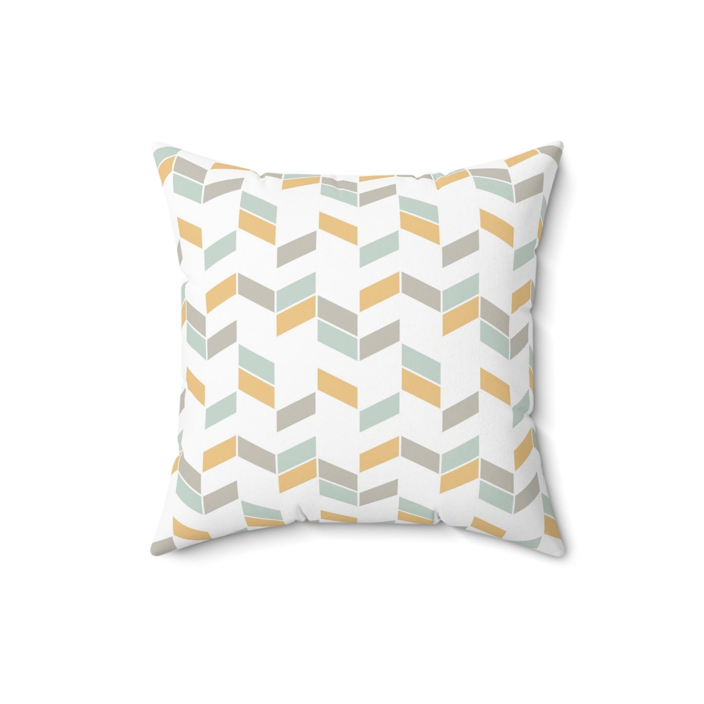 Geometric Pattern Decorative Pillow, Herringbone Pattern Pillow, Spun Polyester Square Pillow, Decorative Pillow, Double Sided Printing