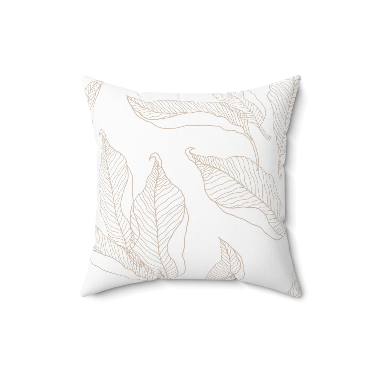 Tropical Leaves Pattern Pillow, Decorative Leaves Pillow, Spun Polyester Square Pillow, Decorative Cushion and Pillow, Double Sided Printing