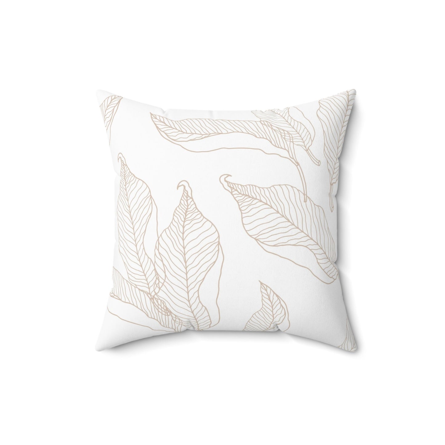 Tropical Leaves Pattern Pillow, Decorative Leaves Pillow, Spun Polyester Square Pillow, Decorative Cushion and Pillow, Double Sided Printing