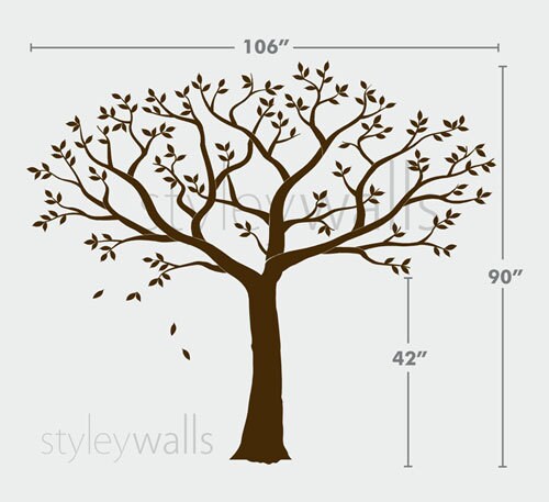 Frame Tree Wall Decal, Family Tree Wall Decal, Photo Frame Tree Wall Decal Sticker Living Room Home Decor, Living Room Decor Sticker